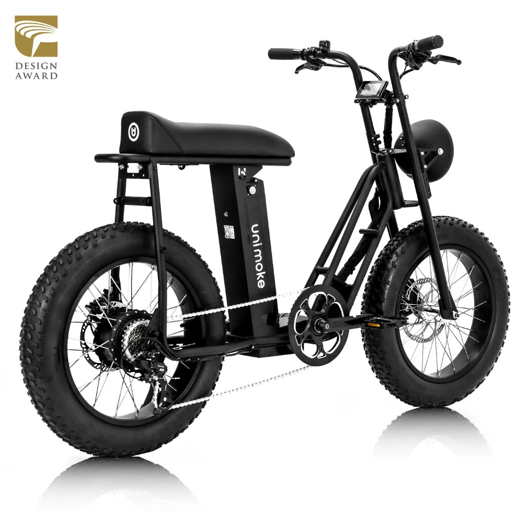 Unimoke SW 經典消光黑，適合單人騎乘，胖胎騎起來更穩定安全