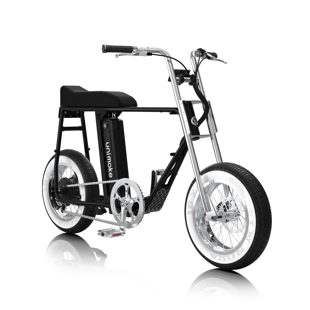 Unimoke minibike 珍珠黑承襲 Urban Drivestyle 經典設計，以 1960 年代迷你摩托為靈感