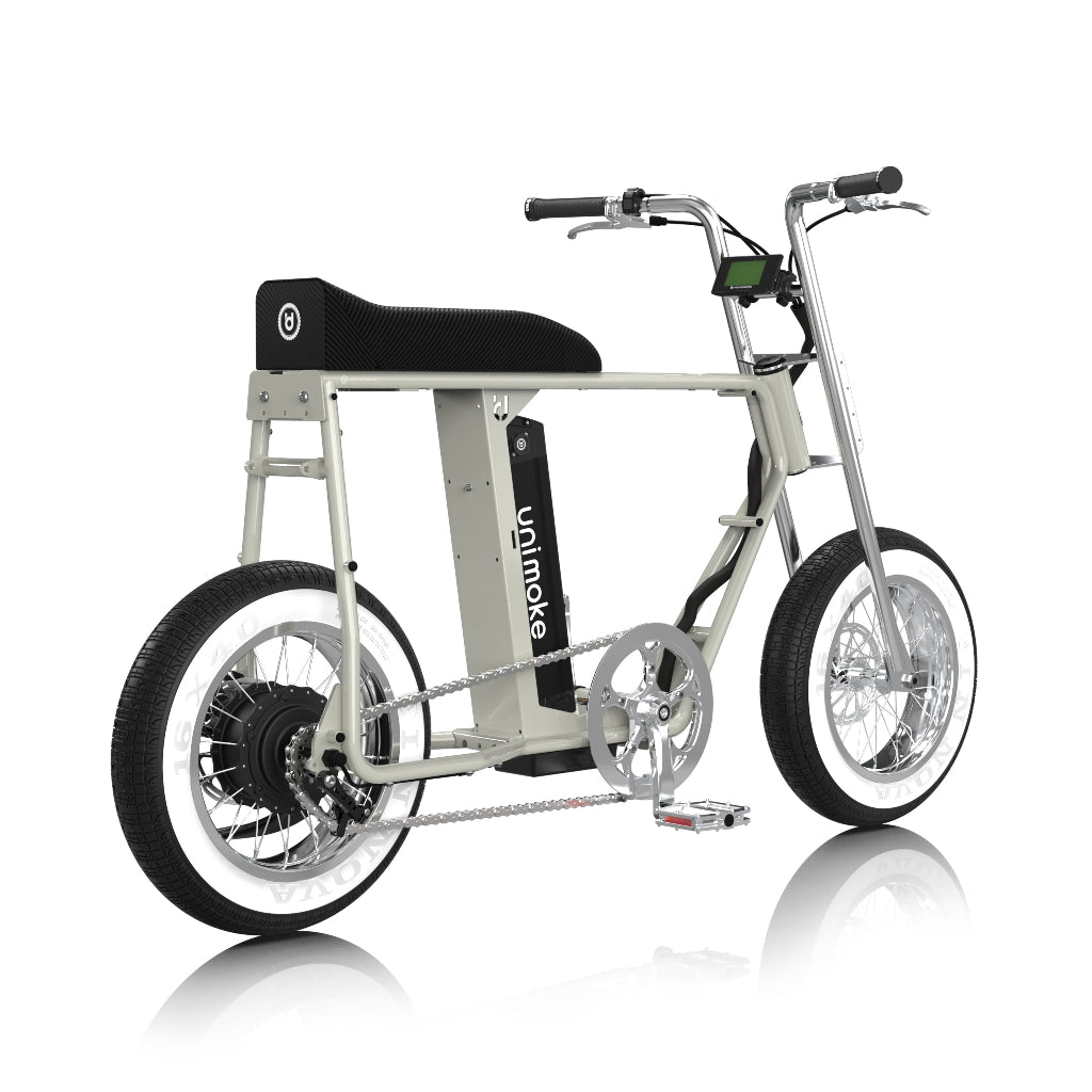 minibike 海鹽灰讓街頭探索與城市代步更有趣味。這是一台兼具風格與性能的迷你胖胎電動腳踏車。