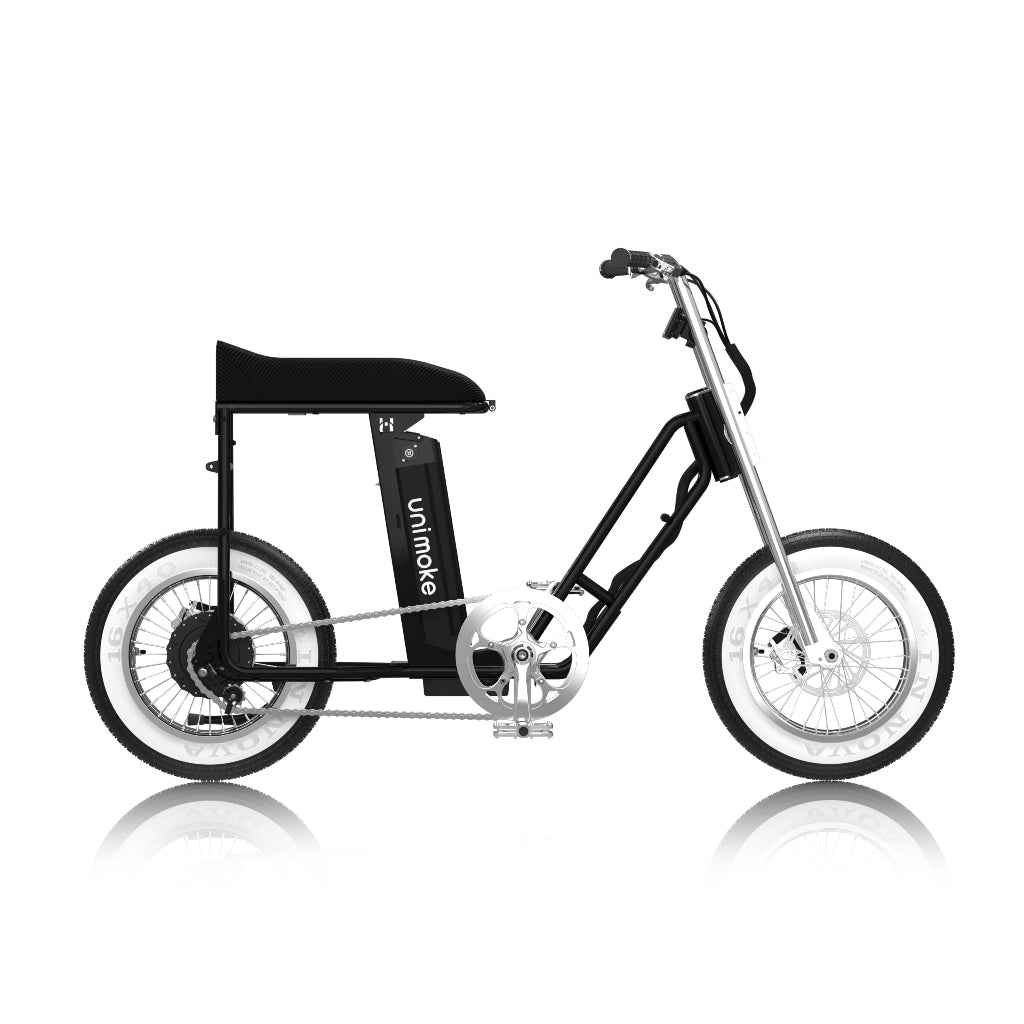 miniswing 珍珠黑搭載 Panasonic 48V 電池搭配高扭矩後輪電機與 9 段助力。